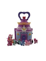 2014 Hasbro My Little Pony Portable Castle Bootique Playset House figures LOT 8  - £15.78 GBP