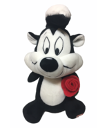 RARE Pepe Le Pew Hallmark Plush Skunk Talks Sings Warner Brothers Cartoo... - £117.61 GBP