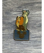 Vintage Disney Channel Lady and The Tramp Lapel Trading Pin KG JD - $517.14 MXN