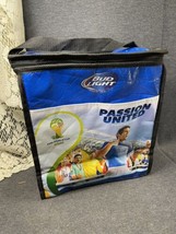 2014 FIFA World Cup Brazil Bud Light 6 Pack Cooler with Pocket 10x6x10 Inches - £9.27 GBP