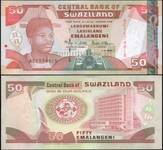 Swaziland 50 Emalangeni. 01.04.2001 UNC. Banknote Cat# P.31a - £16.72 GBP