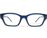 Tory Burch Eyeglasses Frames TY 4009U 1844 Blue Gold Cat Eye Asian Fit 4... - $69.98