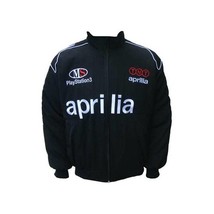 Aprilia Racing Team Black Embroidered Jacket | NASCAR jacket | racer | G... - $179.97