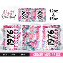 Cricut Mug Press Svg, Floral Sublimation Mug Infusible Ink, Mug Wrap Tem... - $3.95