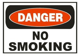 Danger No Smoking Sticker Safety Sticker Sign D677 OSHA - £1.15 GBP+