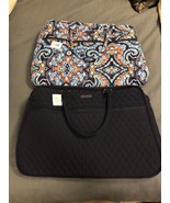 BNWTS VERA BRADLEY GRAND TRAVELER TOTE TRAVEL BAG CLASSIC NAVY &amp; MARRAKESH - £71.20 GBP+