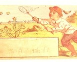 Victorian Trade Card Wilson Manufacturing Company Oregon Butterfly Net K... - £4.72 GBP