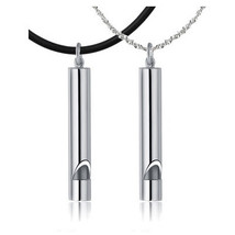 Engravable His and Hers Matching Whistle Necklaces Set for Two - £31.13 GBP