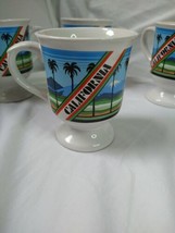 Vintage Karol Western California Scene Coffee Mug Footed *Rare* Coolest ... - £30.95 GBP
