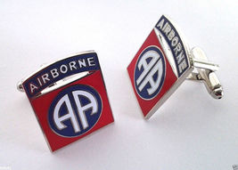82nd Airborne Division US Army Cuff Links Military 14674-C Free Shipping - £17.62 GBP