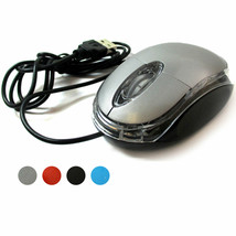 Usb 2.0 Optical Wired Scroll Wheel Mouse Mice Pc Laptop Notebook Desktop Colors - £15.17 GBP