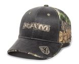 Hat - RAM Camouflage Weathered Ball Cap 3-D Embroidered with Applique - $20.56