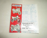 2006 Suzuki Moto &amp; Atv Prêt Référence Manuel K6 Modèles Usine OEM 06 - $15.94