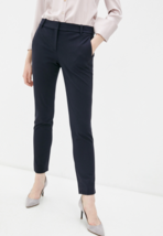 THEORY Womens Straight Fit Trousers Straight Solid Dark Blue Size US 6 I0604212 - £73.54 GBP