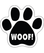 WOOF! CUTE DOG PAW PRINT Fridge Car Locker Magnet 5"x5" LARGE SIZE made in USA - $5.44