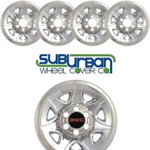 2014-2019 GMC Sierra 1500 # 7950P-C 17&quot; 6 Lug Steel Rim Chrome Wheel Skins SET/4 - £102.11 GBP