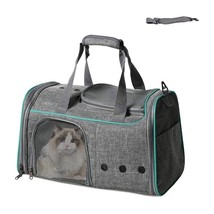 Foldable Airline Travel Pet Carrier Bag with Safety Strap(D0102HGVLNU.) - £73.88 GBP