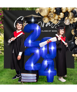 Inflatable Graduation Decorations Class of 2024 6.0 FT - Blow up 2024 Li... - £39.26 GBP