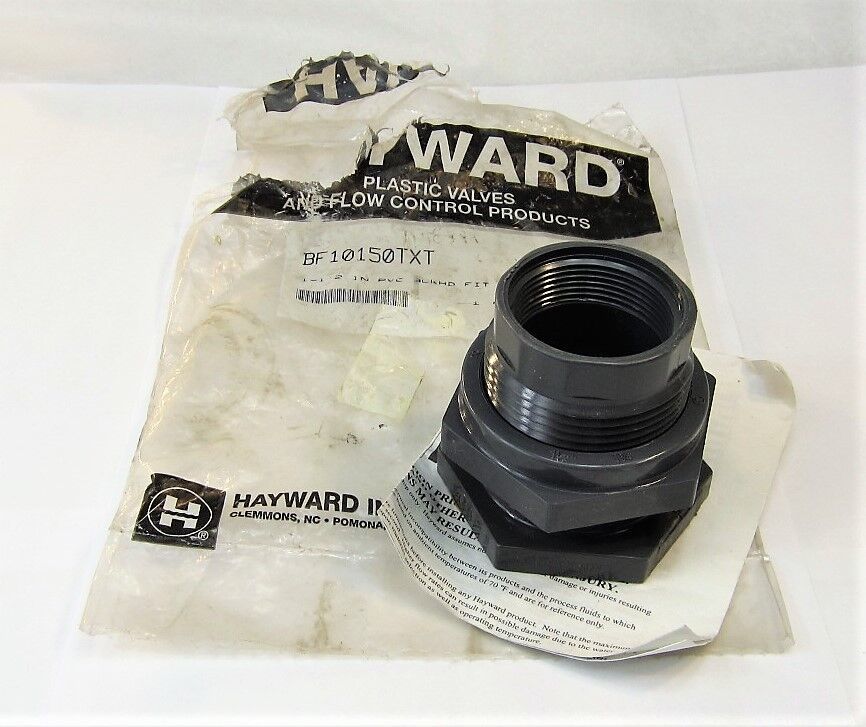 Hayward BF10150TXT Bulkhead Fitting 1-1/2&quot; PVC Threaded New - $28.79