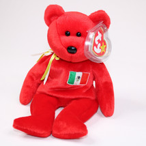 RARE TY BEANIE BABY OSITO BEAR 1999 Mexican Bear P.E. Pellets Retired Re... - $10.69