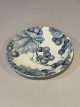 Royal Stafford Fine Earthenware England Blue Grape &amp; Leaves Saucer Plate - $18.00