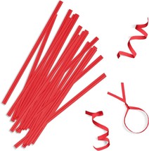 2000 Red Plastic Twist Ties 6&quot; Wire For Cake Pops Gift Candy Sealing Cello Bags - £50.35 GBP