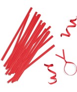 2000 Red Plastic Twist Ties 6&quot; Wire For Cake Pops Gift Candy Sealing Cel... - £49.49 GBP