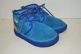 Ugg Sesame Street Cookie Monster Blue Boots Youth Size 3 Little Kids 112... - $29.69