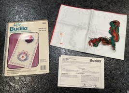 Vintage Bucilla Christmas Heirloom Table Runner Kit #82218 Size 14” x 44” - $13.09