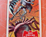 1966 Batman Trading Card Topps Red Bat 18A Death Spins A Web EX - $14.80
