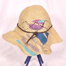 Roxy Straw Sun Hat Beach Summer - £13.53 GBP