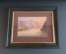 Lake Como - watercolor on paper, 1834 by J. M. Richardson - £288.76 GBP