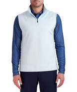 Hickey Freeman Quarter Zip Pullover Vest Mens M Blue Striped Golf NEW - £27.03 GBP