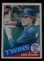 John Butcher, Twins,  1985  #741 Topps Baseball Card, VG COND - £0.78 GBP