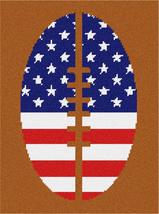 Pepita needlepoint kit: America Is Football, 9&quot; x 12&quot; - £64.17 GBP+