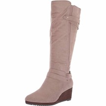 Dr. Scholl&#39;s Shoes Women Knee High Wedge Boots Check It Size US 9.5M Taupe - $19.60