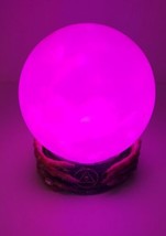 Animated Witch Hands Glowing Fortune Teller Crystal Ball Talking See Video  - $49.45