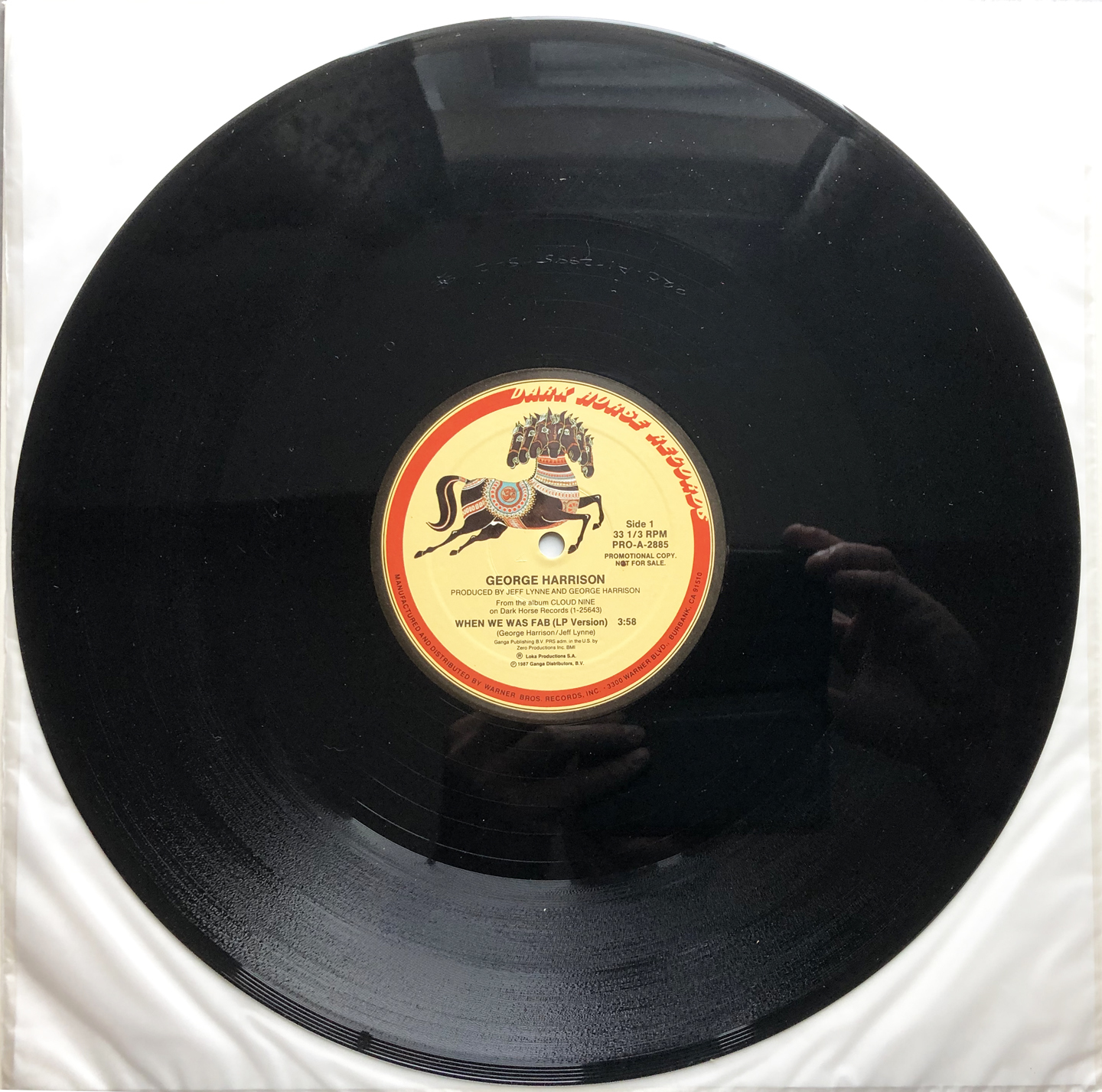 George Harrison Promotional 12” single When We Was Fab on Dark Horse 1987 - $25.00