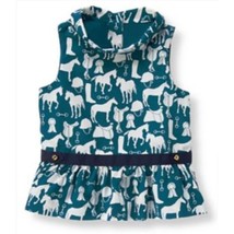 Janie and Jack 2015 Riding Lesson Horse Print Blue/White Top NWT 3T - $28.80