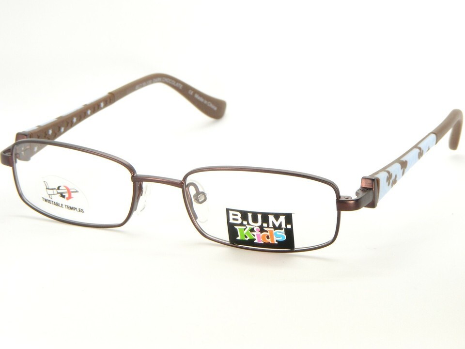 NEW B.U.M. Equipment Kids BASHFUL DARK CHOCOLATE EYEGLASSES GLASSES 46-1... - $23.76