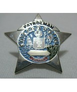 Metal Lapel Pin Chicago Police Patrolman Man IL ISP Collector 1 Inch Bra... - $11.99