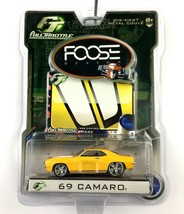 JL Foose Full Throttle 1969 69 Chevrolet Chevy Camaro Car Yellow Die Cast 3.25&quot; - £17.40 GBP