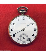 SCARSE 1922 NY STANDARD 15 J POCKET WATCH 10s GOLD FILLED CASE OPEN FACE... - $319.33 CAD