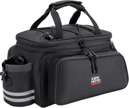 Black Kemimoto 20L Water Resistant Bicycle Trunk Bag, Rain Cover, Bike S... - $46.18