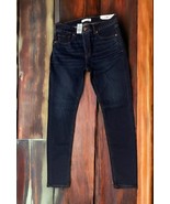 NWT LOFT Modern Skinny Jeans Dark Blue Womens Size 28 Petites 6P Slim Po... - $44.47 CAD