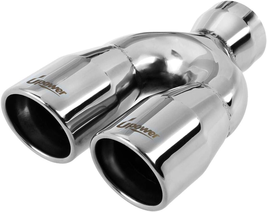 Upower Dual Exhaust Tip 2.5 Inch Inlet 3&quot; Outlet 9.5&quot; Length Stainless 3... - $46.03