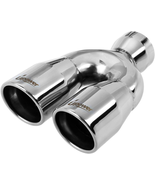 Upower Dual Exhaust Tip 2.5 Inch Inlet 3&quot; Outlet 9.5&quot; Length Stainless 3... - $848.26 MXN