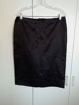 ISAAC MIZRAHI FOR TARGET LADIES BLACK STRETCH SKIRT-8-BARELY WORN-SHEEN-... - $6.79