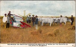 International Harvesting Machines Farming ROUMANIA Advertising Postcard Y5 - £7.82 GBP