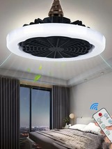 1pc Ceiling Fan With Light, Modern 18inch Remote Control Enclosed Low Pr... - £17.79 GBP